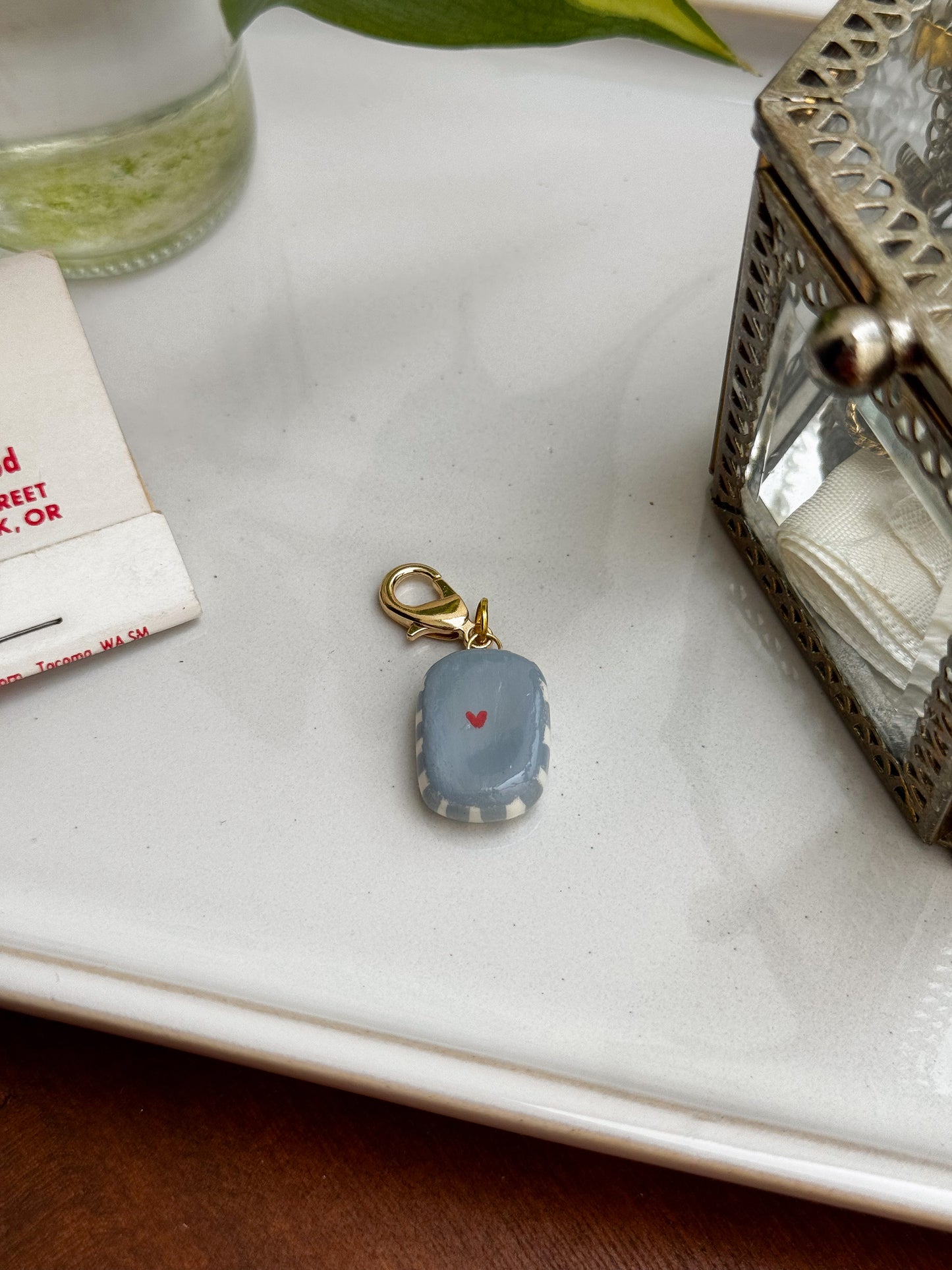 Clay Charm - Bow Painting