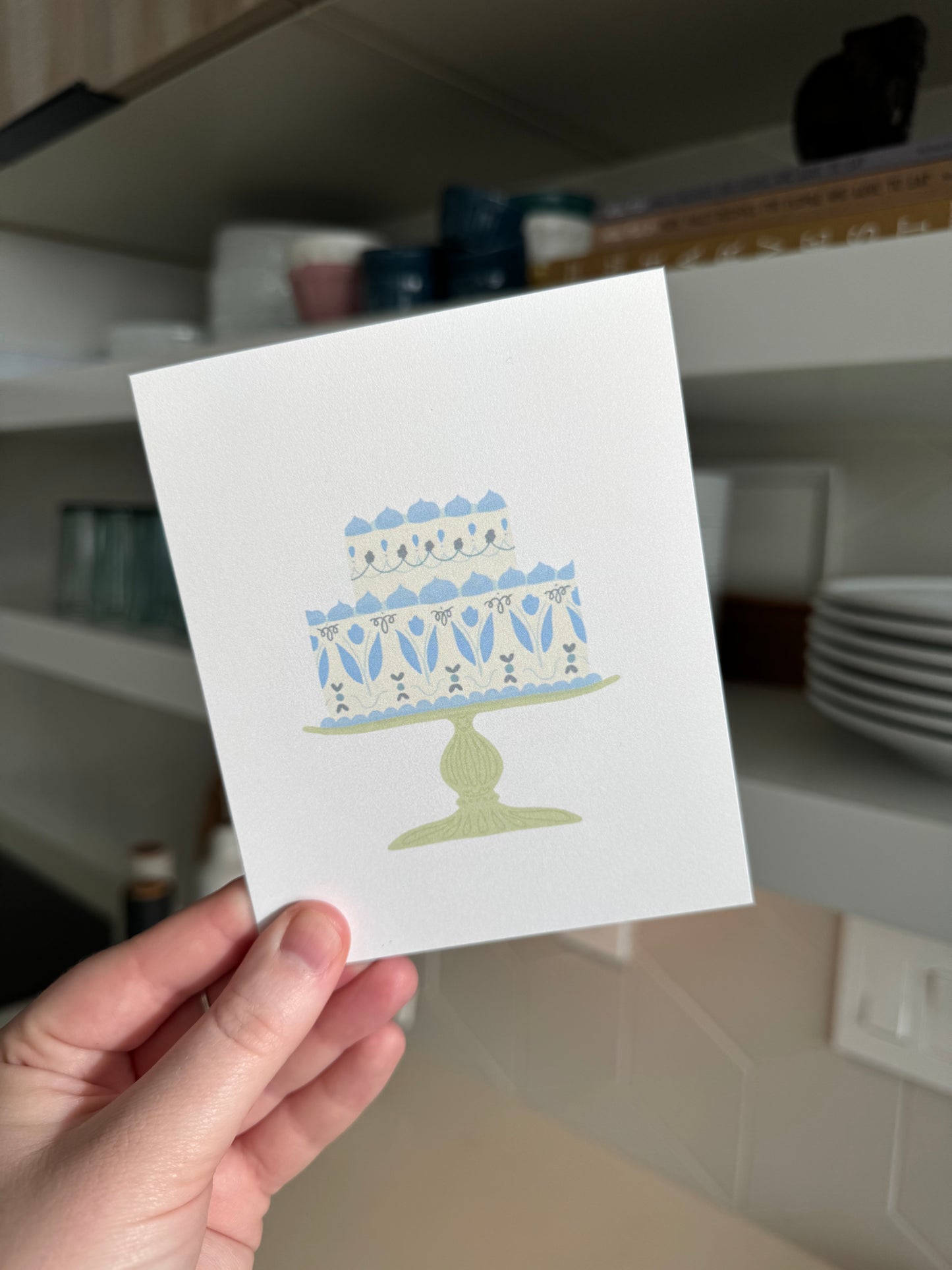 Four Cakes - Set of Greeting Cards