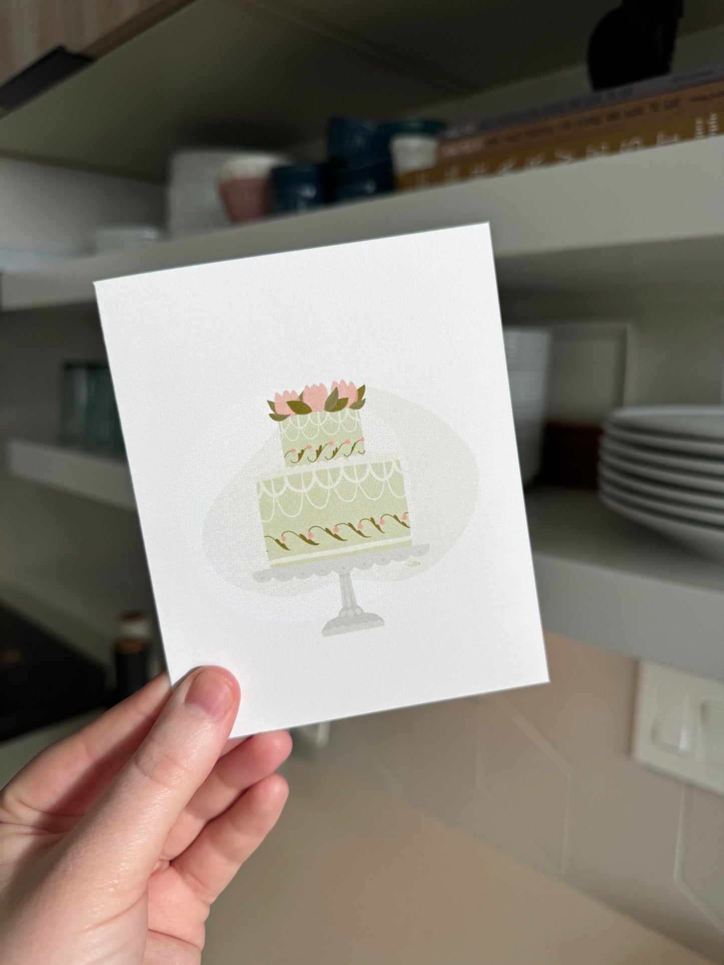 Four Cakes - Set of Greeting Cards
