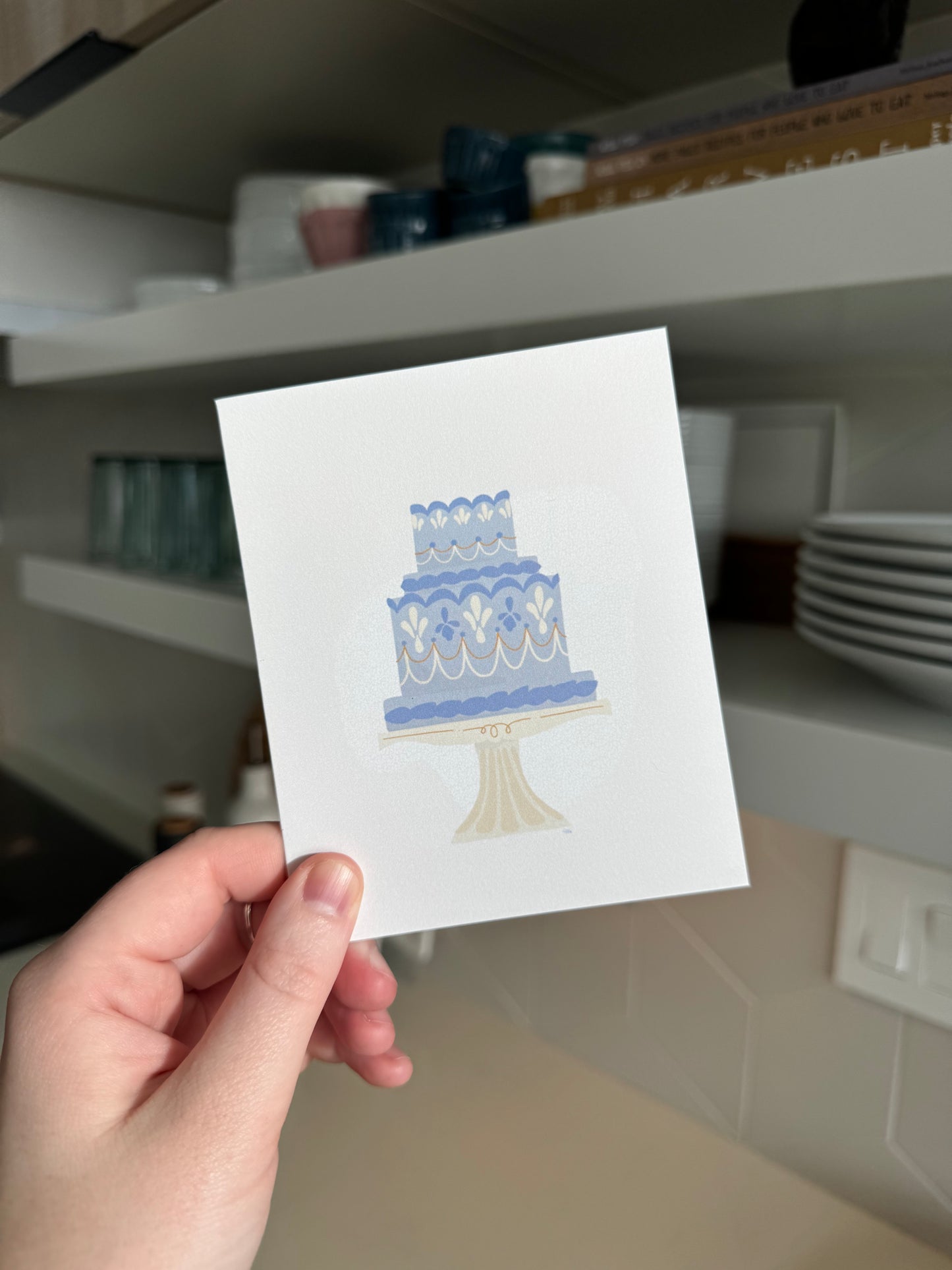 Four Cakes - Set of Greeting Cards