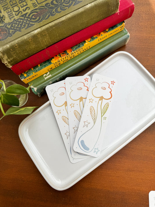 Flower Doodle - Small Bookmark