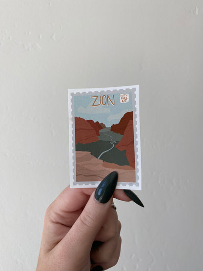 Zion National Park Sticker