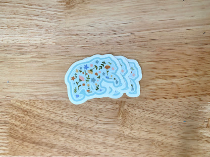 Wildflower Bear Sticker