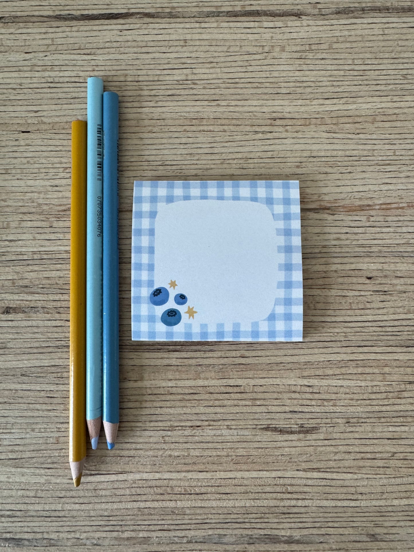 Blueberry Gingham POST-IT Notes