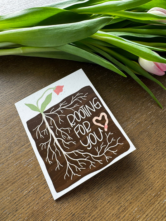 Rooting for You Greeting Card