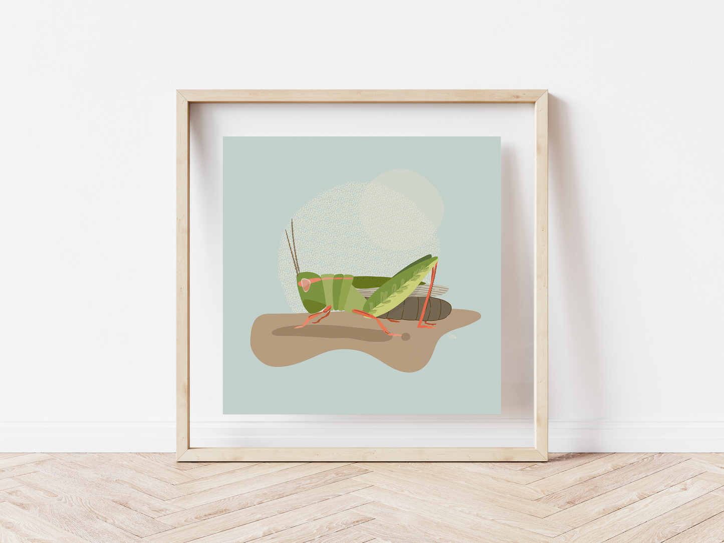 Grasshopper Original Art Print