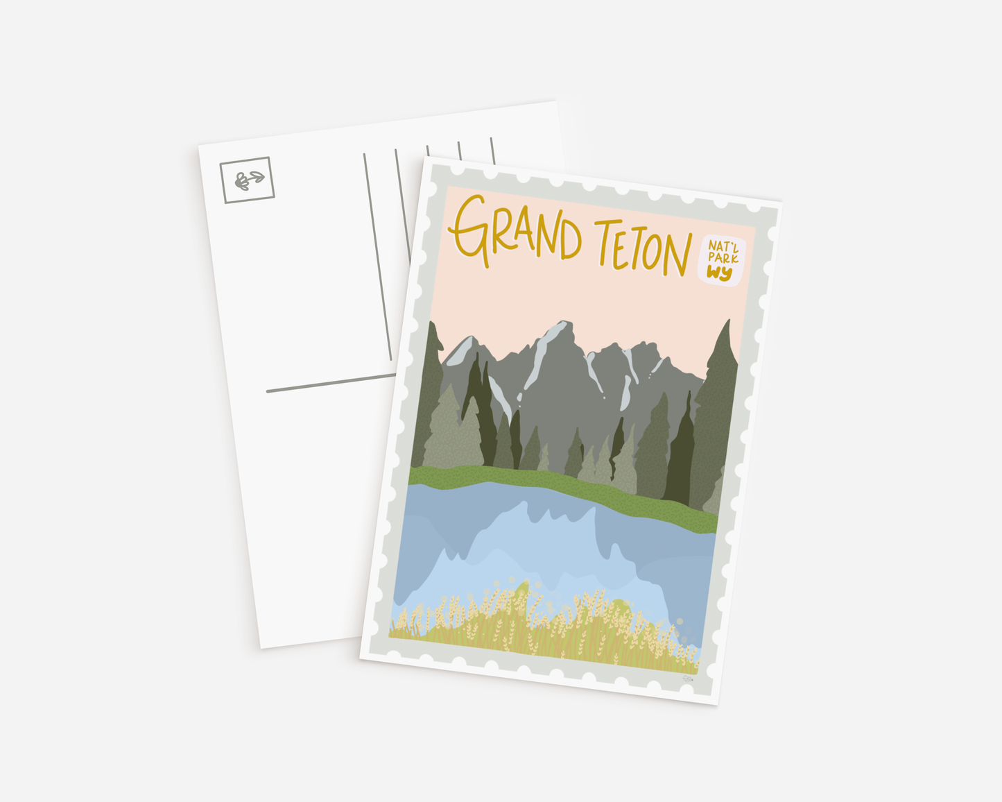 Grand Teton National Park Postcard